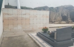 Construção de caixas ossárias no Cemitério de Guifões