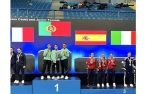 Bárbara Ribeiro e Lara Teixeira do Wolfpack Karaté Team arrecadaram medalha de ouro no Campeonato da Europa