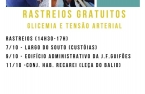 Rastreios gratuitos de glicemia e tensão arterial realizam-se nos dias 7, 9 e 11 de Outubro